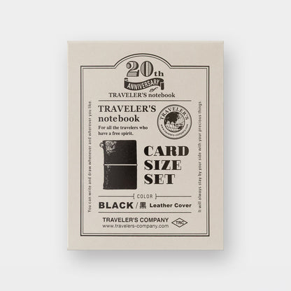 Traveler's Notebook 20th Anniversary Set (Card Size)