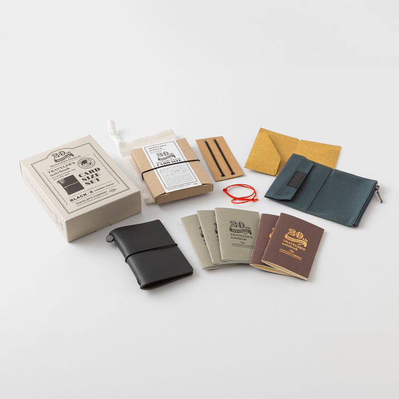 Traveler's Notebook 20th Anniversary Set (Card Size)