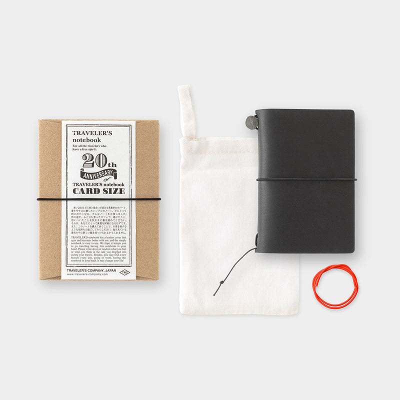 Traveler's Notebook 20th Anniversary Set (Card Size)