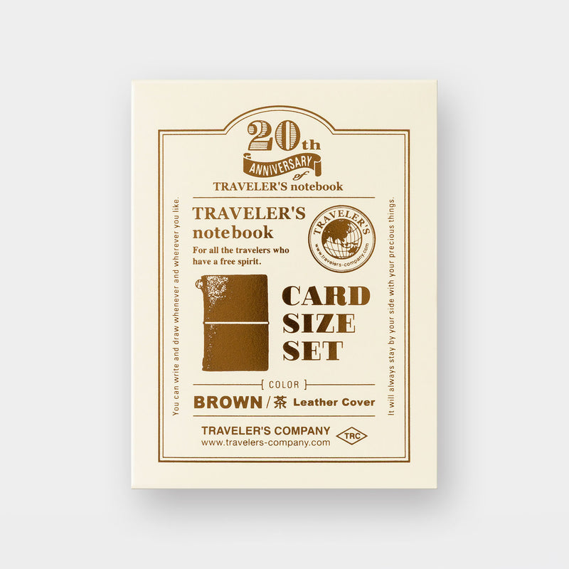 Traveler's Notebook 20th Anniversary Set (Card Size)