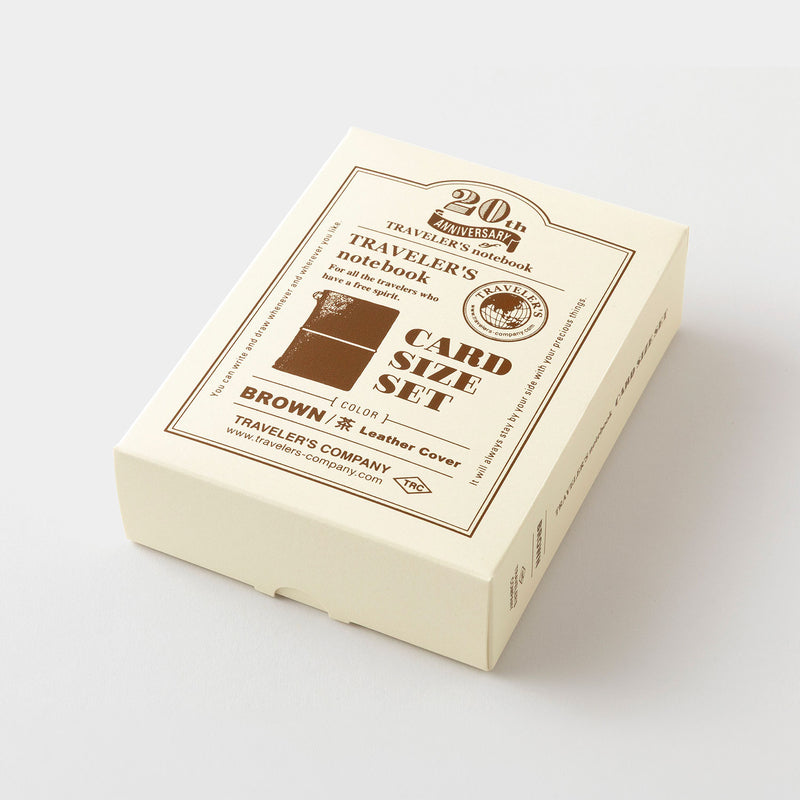 Traveler's Notebook 20th Anniversary Set (Card Size)