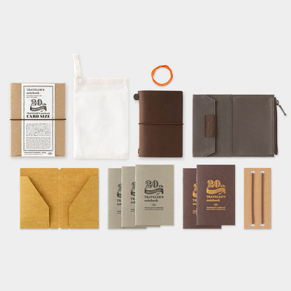 Traveler's Notebook 20th Anniversary Set (Card Size)