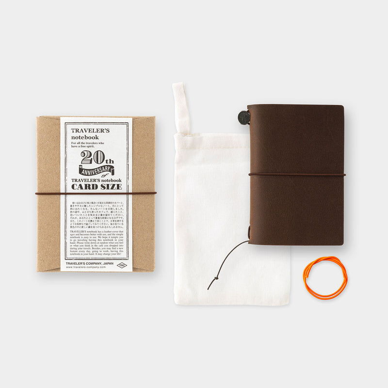 Traveler's Notebook 20th Anniversary Set (Card Size)