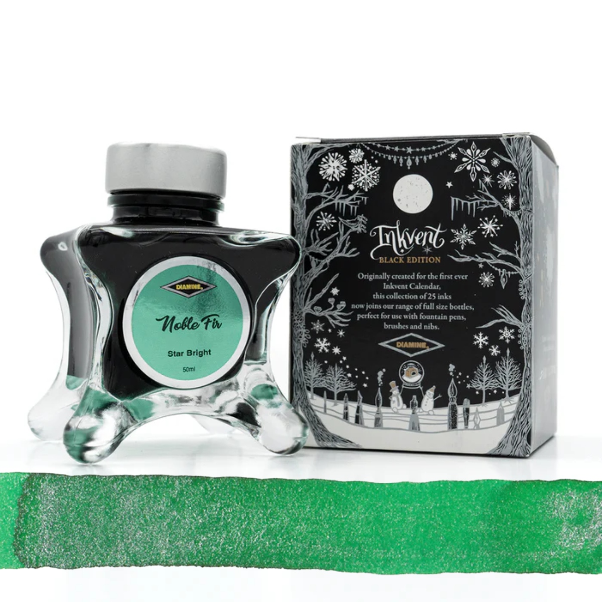 Diamine Inkvent Black Edition Fountain Pen Ink Star Bright [50ml]