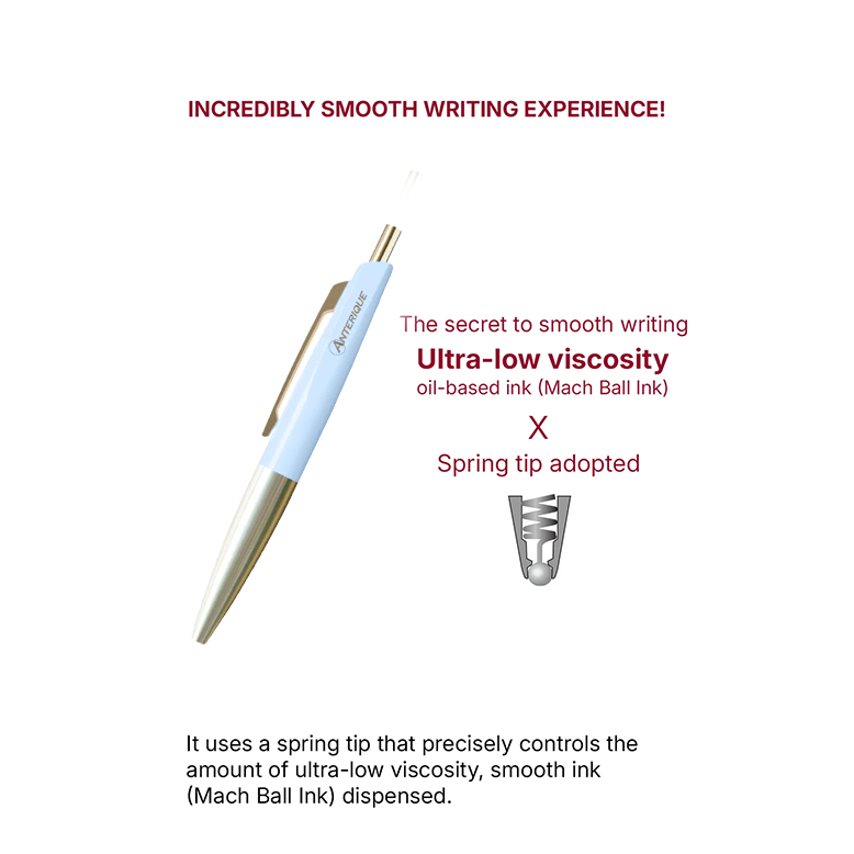 Anterique Mini Ballpoint Pen Brass Edition [0.5mm]