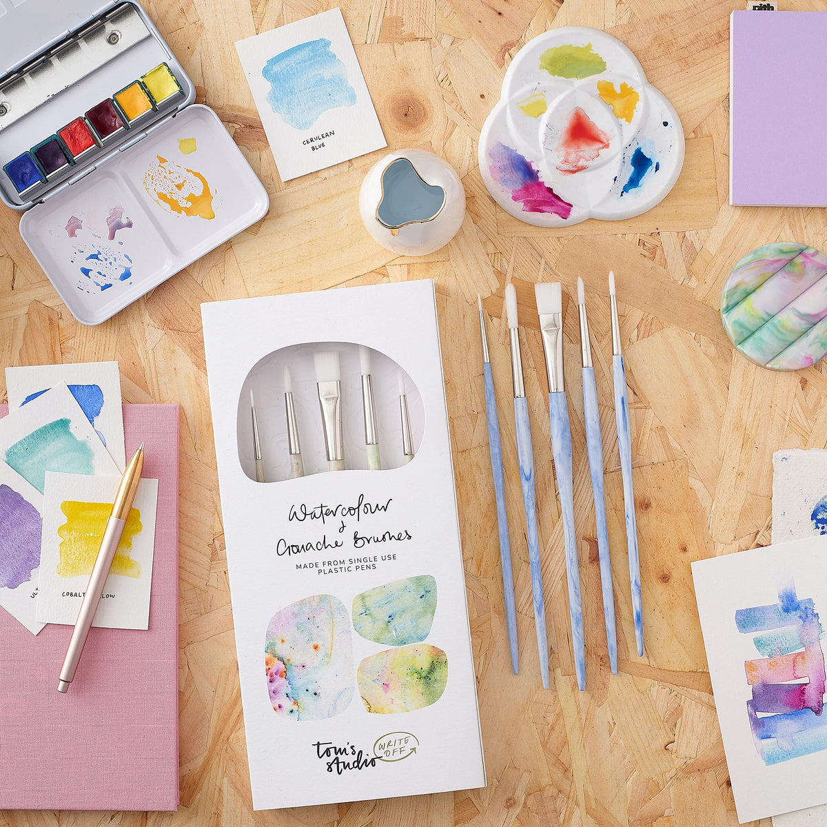 Tom's Studio Write Off Paintbrush Set
