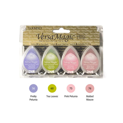 Tsukineko VersaMagic Dewdrop Chalk Ink Pads - Set of 4