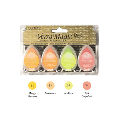 Tsukineko VersaMagic Dewdrop Chalk Ink Pads - Set of 4