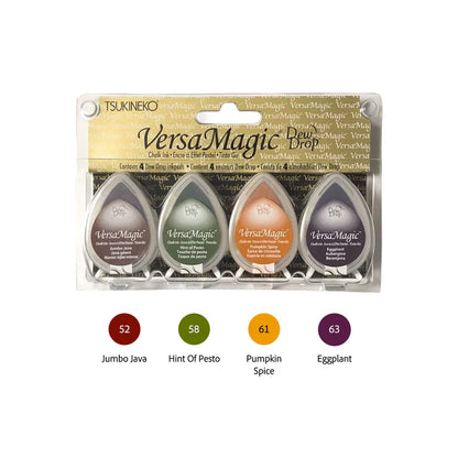 Tsukineko VersaMagic Dewdrop Chalk Ink Pads - Set of 4