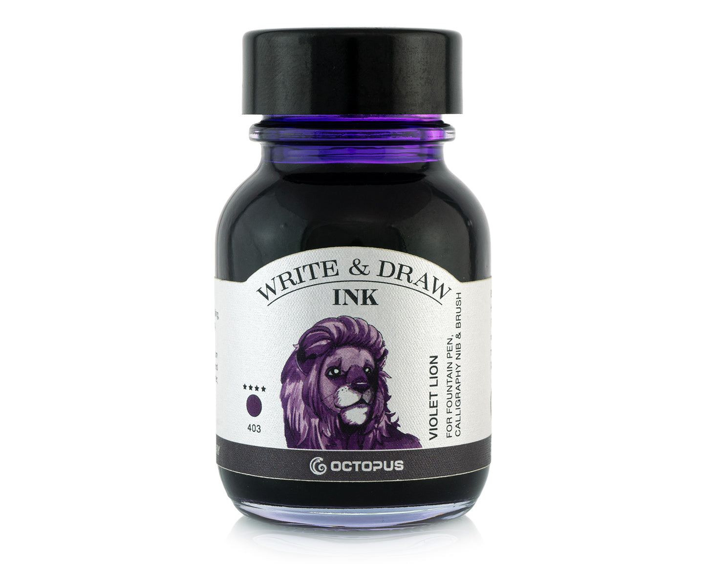 Octopus Fluids Pigmented Waterproof Document Proof Write and Draw Ink [50ml]