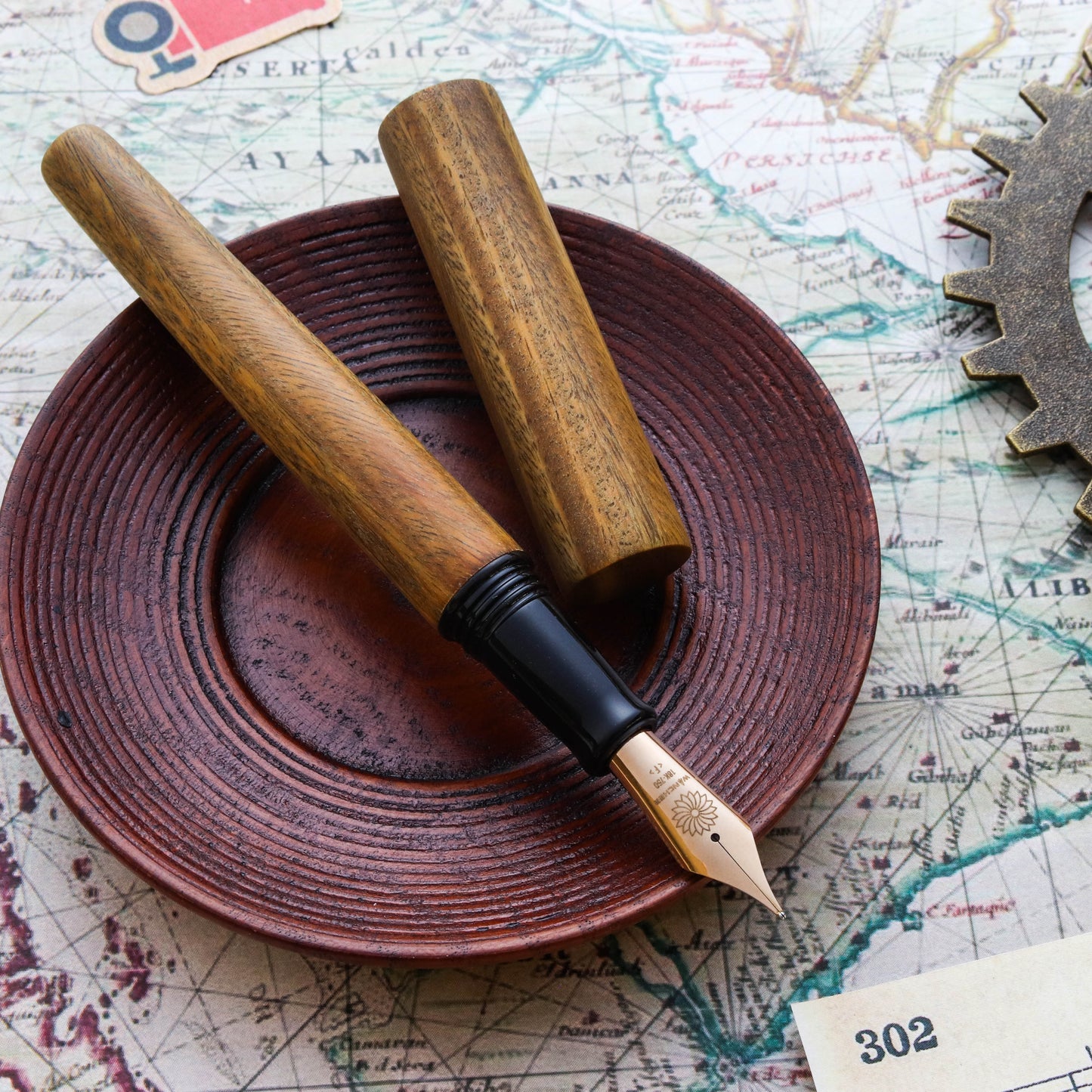 Wancher Sekai World Tree Fountain Pen (No Clip)
