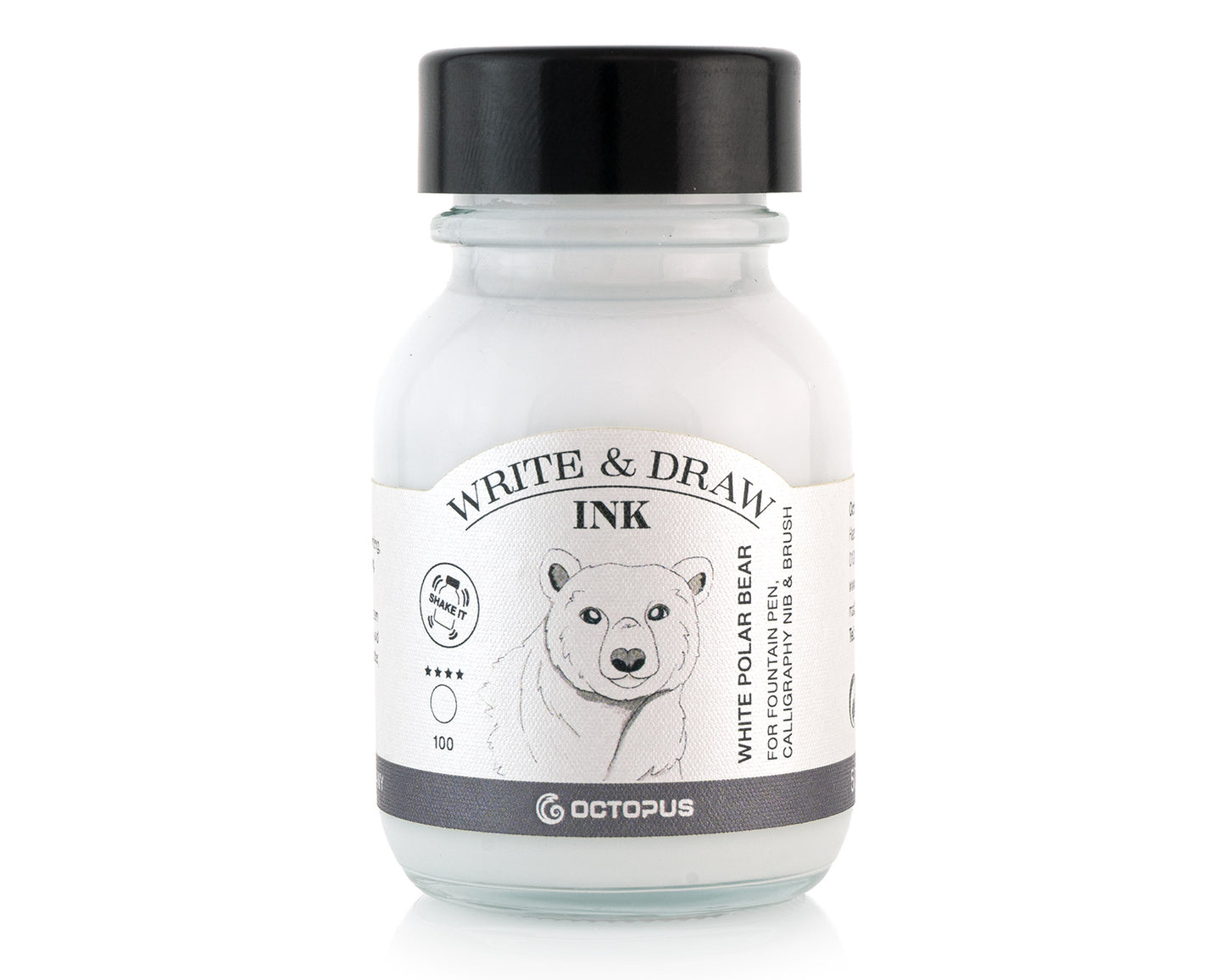 Octopus Fluids Pigmented Waterproof Document Proof Write and Draw Ink [50ml]