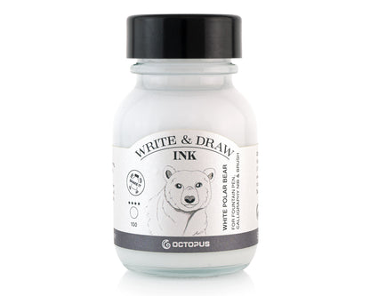 Octopus Fluids Pigmented Waterproof Document Proof Write and Draw Ink [50ml]