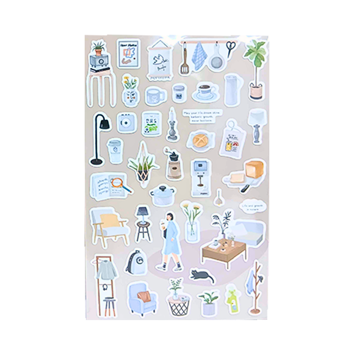 Mint Journal Studio Adhesive Hand-Drawn Sticker Sheets