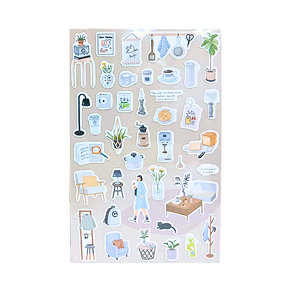 Mint Journal Studio Adhesive Hand-Drawn Sticker Sheets