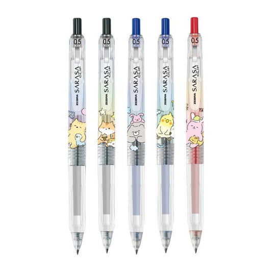 Zebra Sarasa Sleeping Animals Gel Pen
