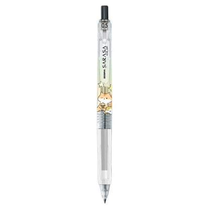 Zebra Sarasa Sleeping Animals Gel Pen