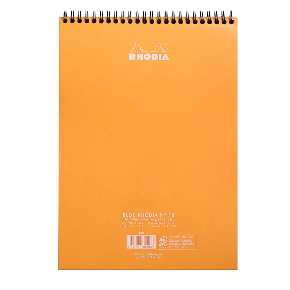 Rhodia Wirebound Notepad #18