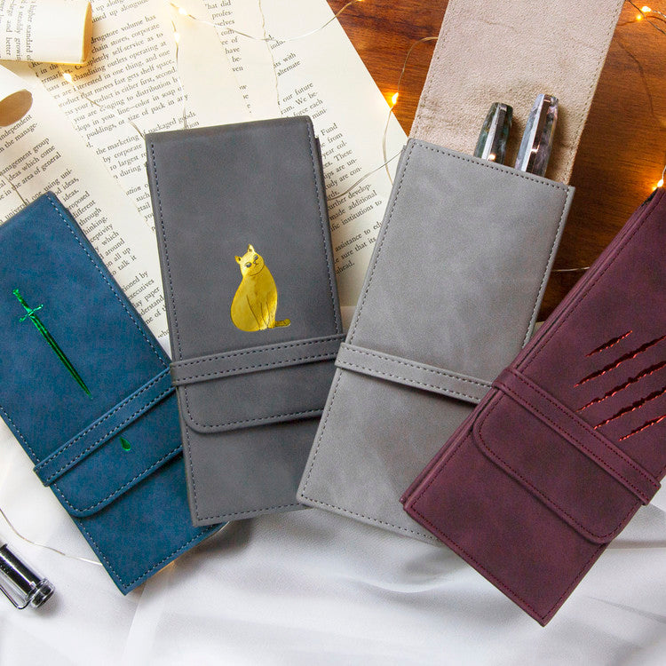 Wearingeul World Classic Literature (3 slots) Leather Pen Pouches