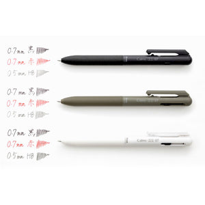 Pentel Calme Dual-color Ballpoint Pens w/ Pencil (0.5mm / 0.7mm)