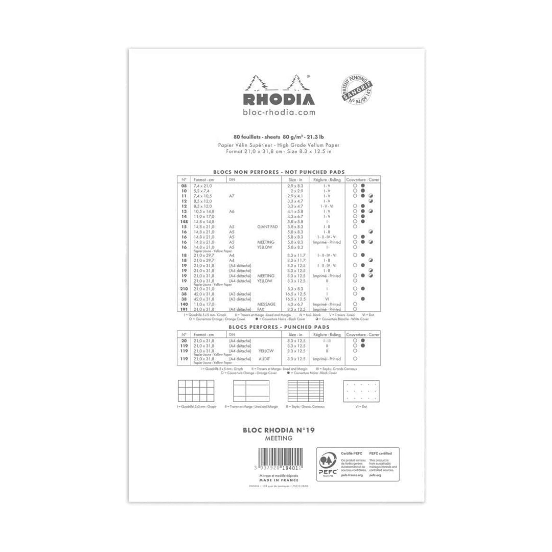 Rhodia Meeting Pad #19