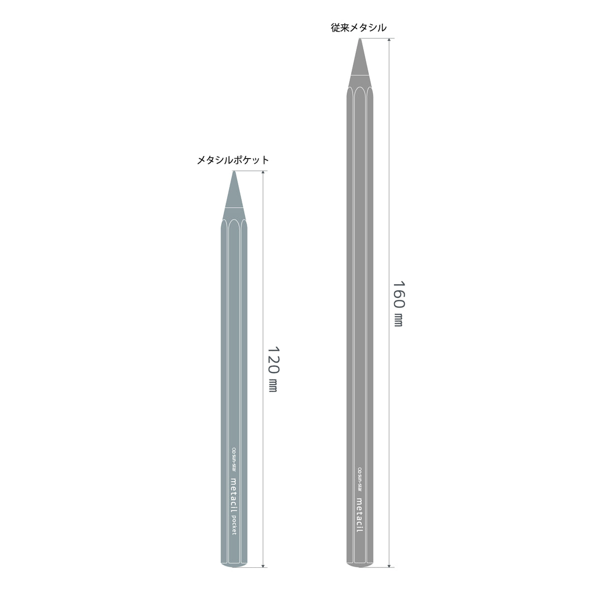 Sun-Star Metacil Metal Pencil - Metallic Blue — Stationery Pal