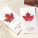 Wearingeul Leaf 3 Types Swatch Cards (50 sheets)
