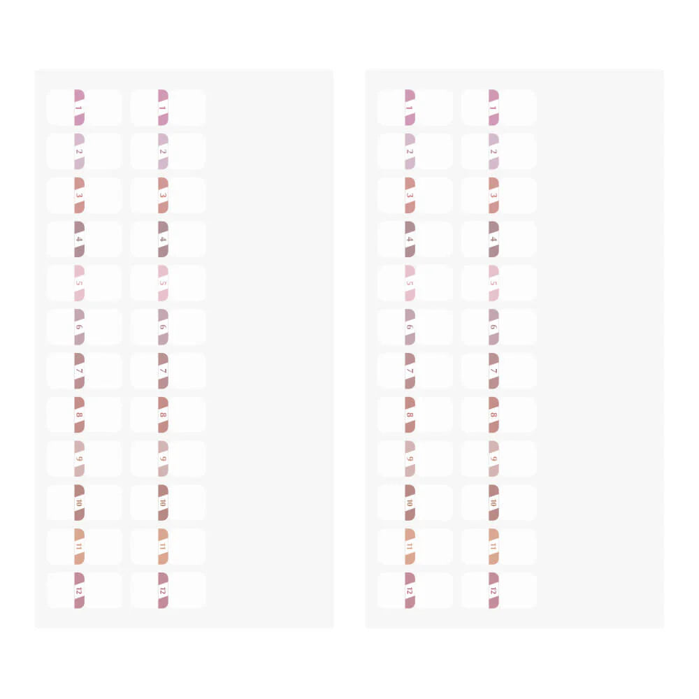 Midori Index Label (S) Chiratto Numbers