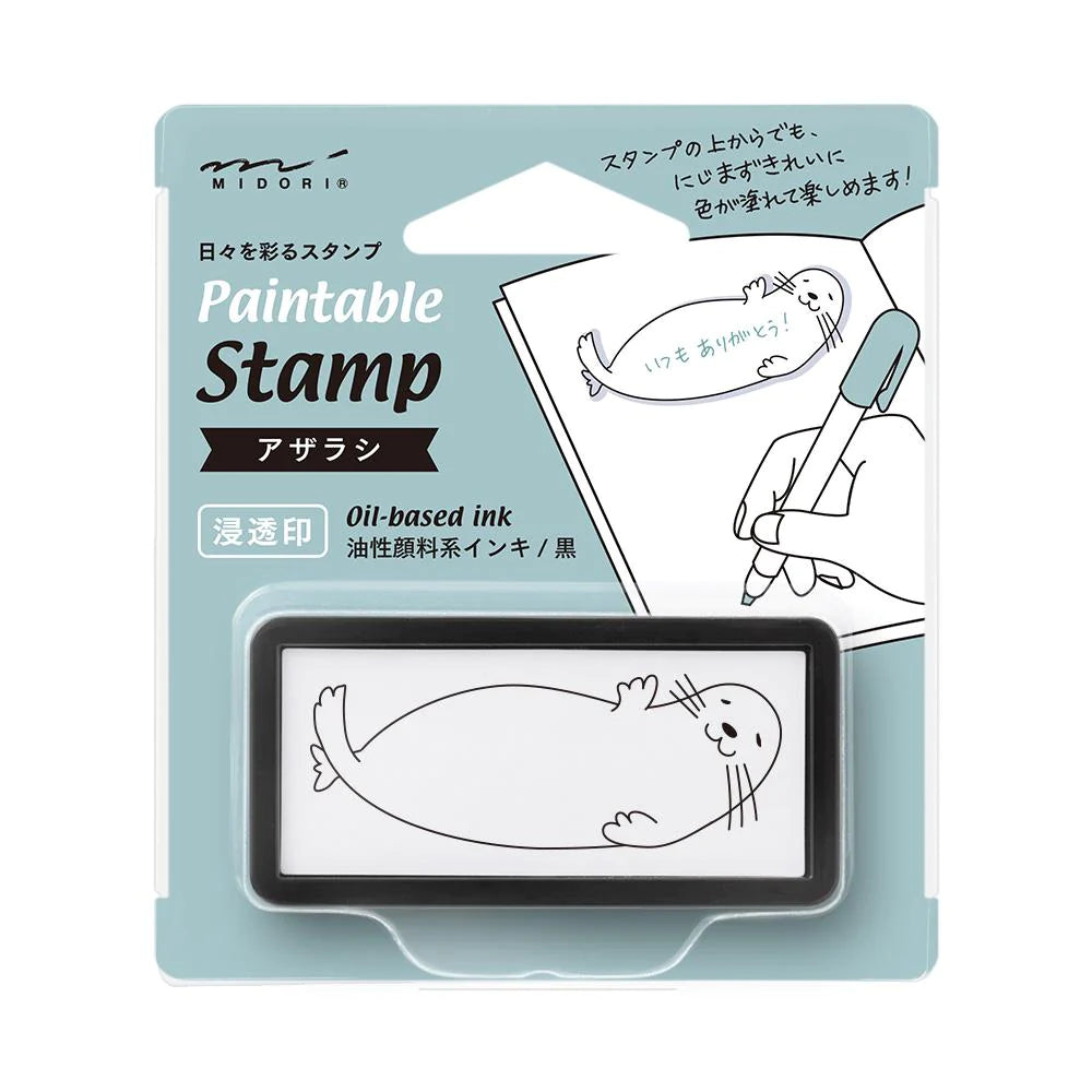 Midori Paintable Stamp Pre-Inked (Half-Size)