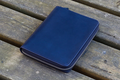 Galen Leather - Leather Zippered 5 Slots Pen Case