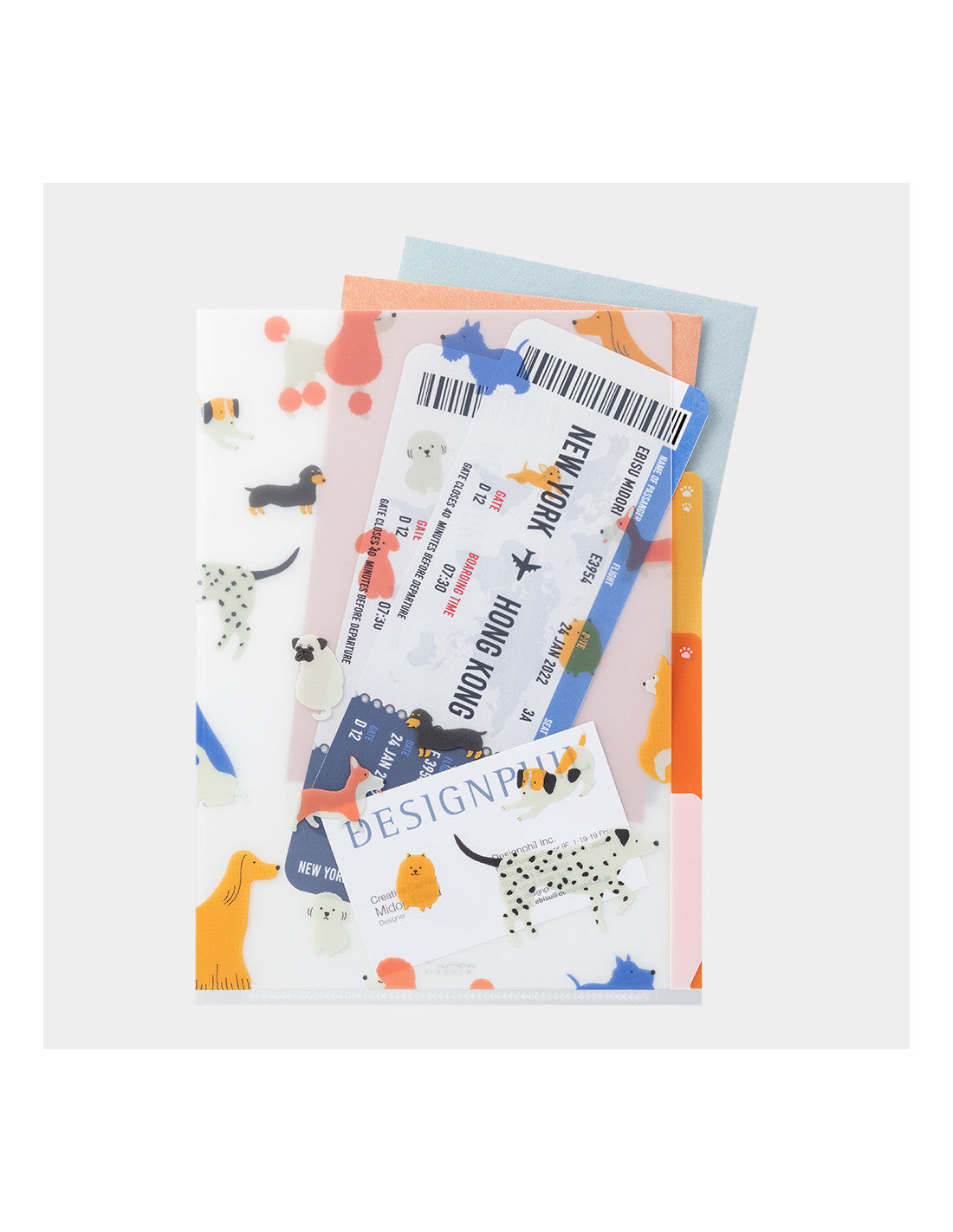 Midori Clear Folder 3 Pockets (A5)