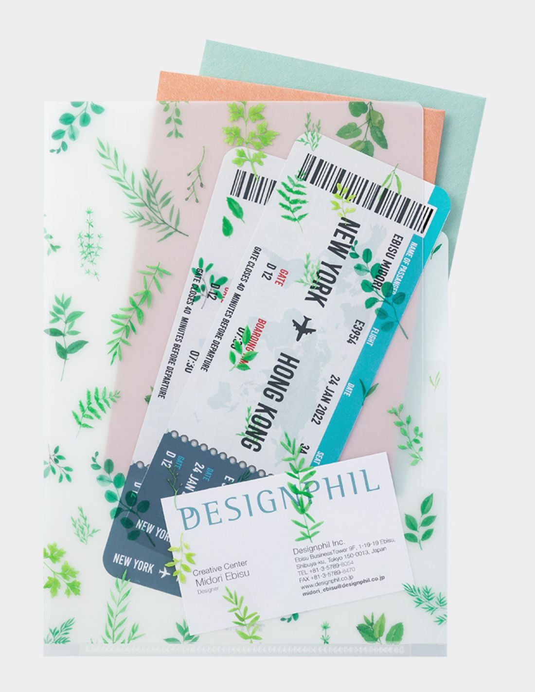 Midori Clear Folder 3 Pockets (A5)