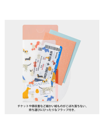 Midori Clear Folder 3 Pockets (A5) Slim with Flap