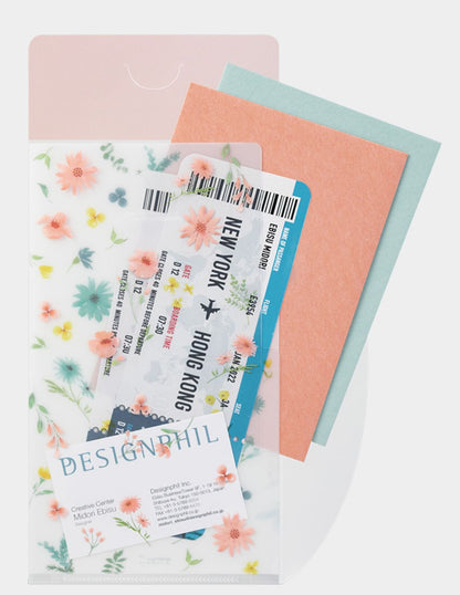 Midori Clear Folder 3 Pockets (A5) Slim with Flap