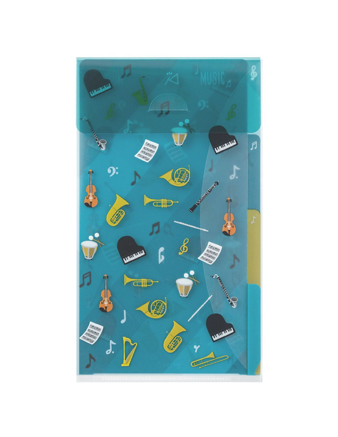 Midori Clear Folder 3 Pockets (A5) Slim with Flap