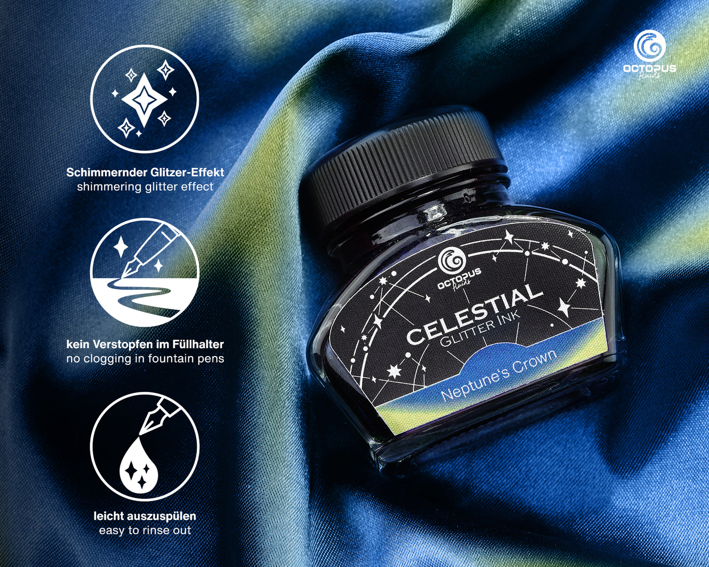 Octopus Fluids Celestial Glitter Inks [30ml]