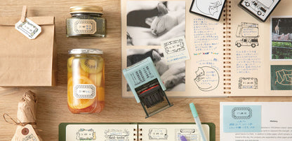 Midori Paintable Stamp Pre-Inked (Half-Size)