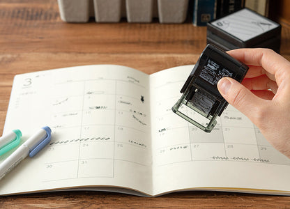 Midori Paintable Stamp Pre-Inked (Half-Size)