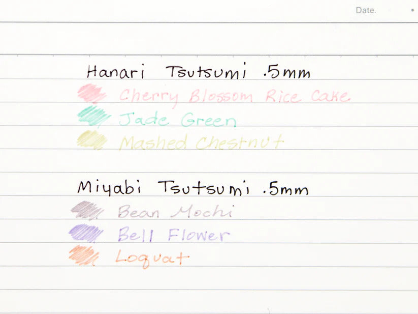 Uni-ball One Wa "Japanese Taste" Limited Edition Gel Pens Sets of Three (0.5mm)