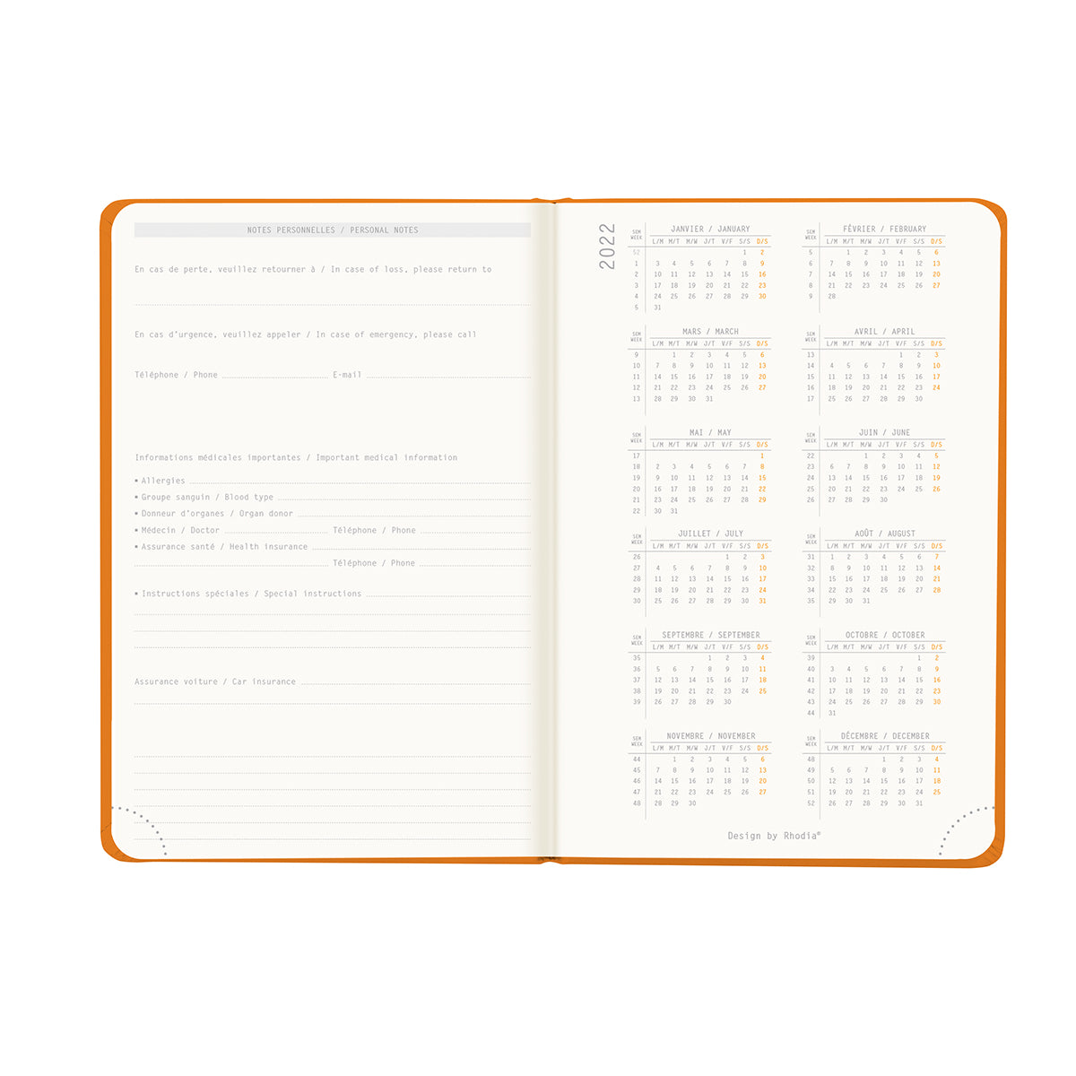 Rhodia Weekly Webplanner 2023 (A5/A6) Vertical