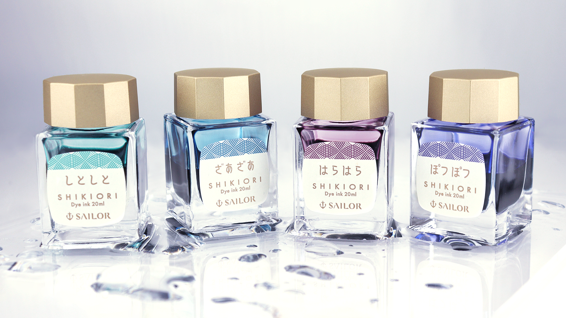 Sailor Shikiori Fountain Pen Ink (20ml) Four Seasons / Sound of Rain / Fairytale