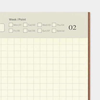Traveler's Notebook (Regular Size) Refill 005 Free Diary (Daily)