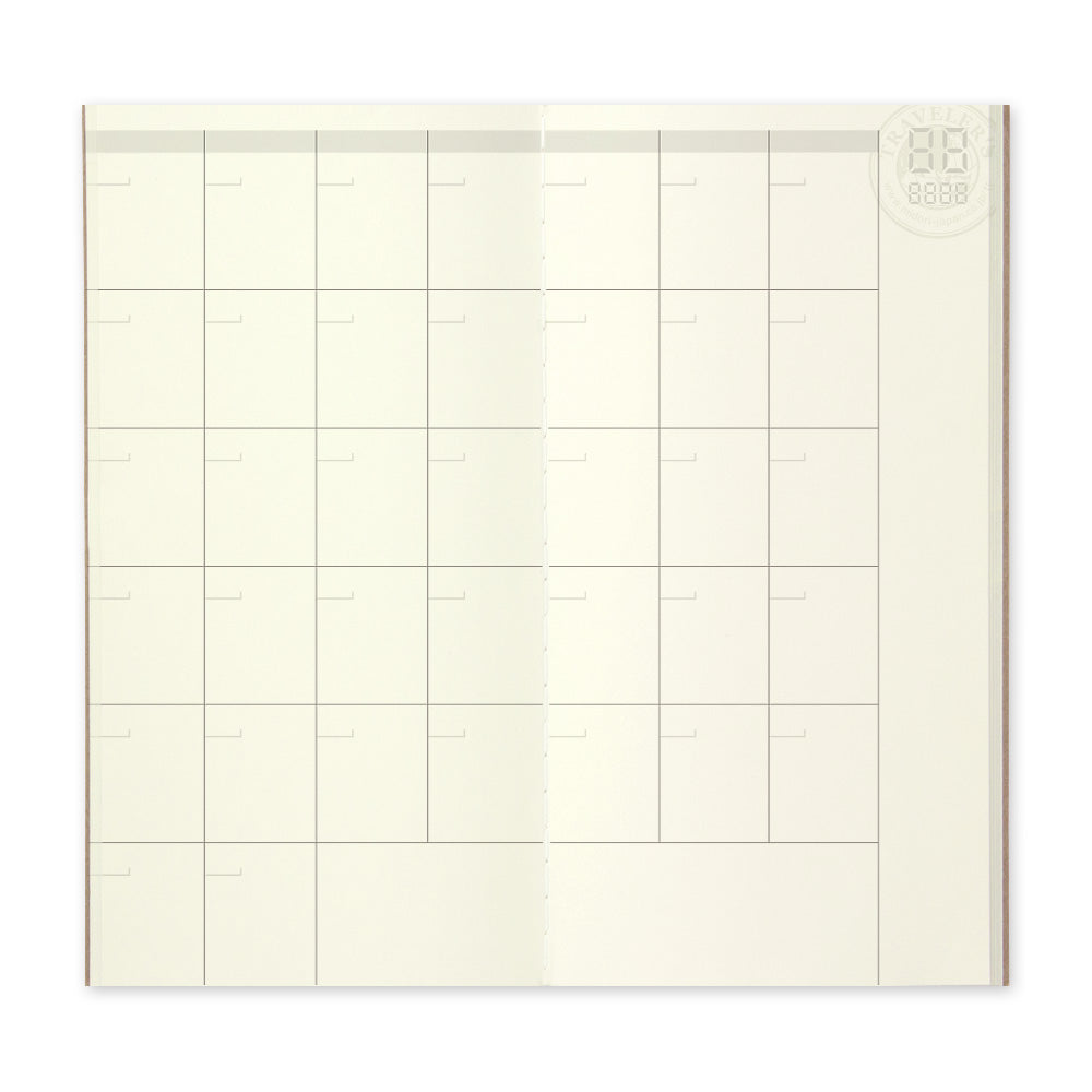 Traveler's Notebook Refill 017 Free Diary (Monthly)