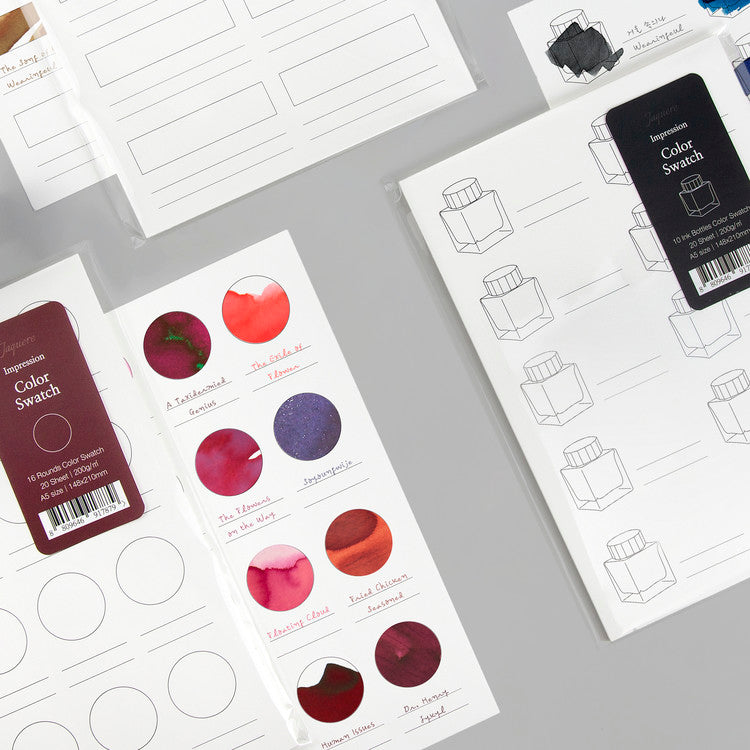 Wearingeul - Jaquere Impression Ink Color Chart Paper A5 (20 sheets)