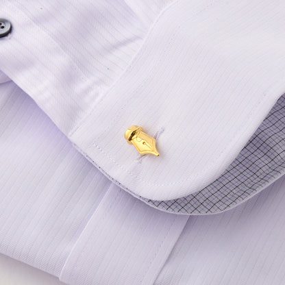 Men's Cuff Links Button Pentip (Silver/Gold)
