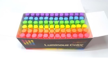 Hagoromo Chalk Fulltouch Luminous 5-color Mix (72 pieces)