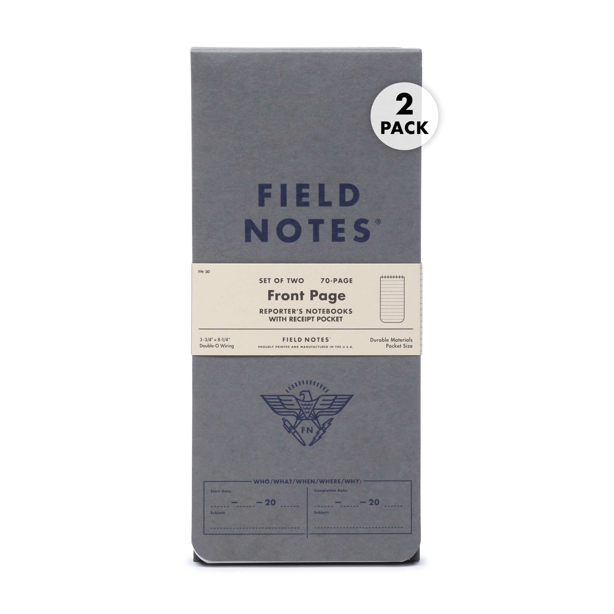 Field Notes Front Page Notebook β Everything Calligraphy