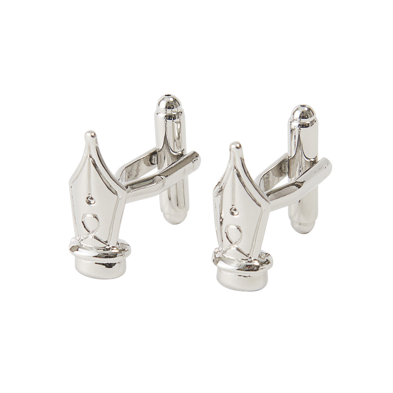 Men's Cuff Links Button Pentip (Silver/Gold)