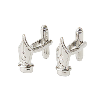 Men's Cuff Links Button Pentip (Silver/Gold)
