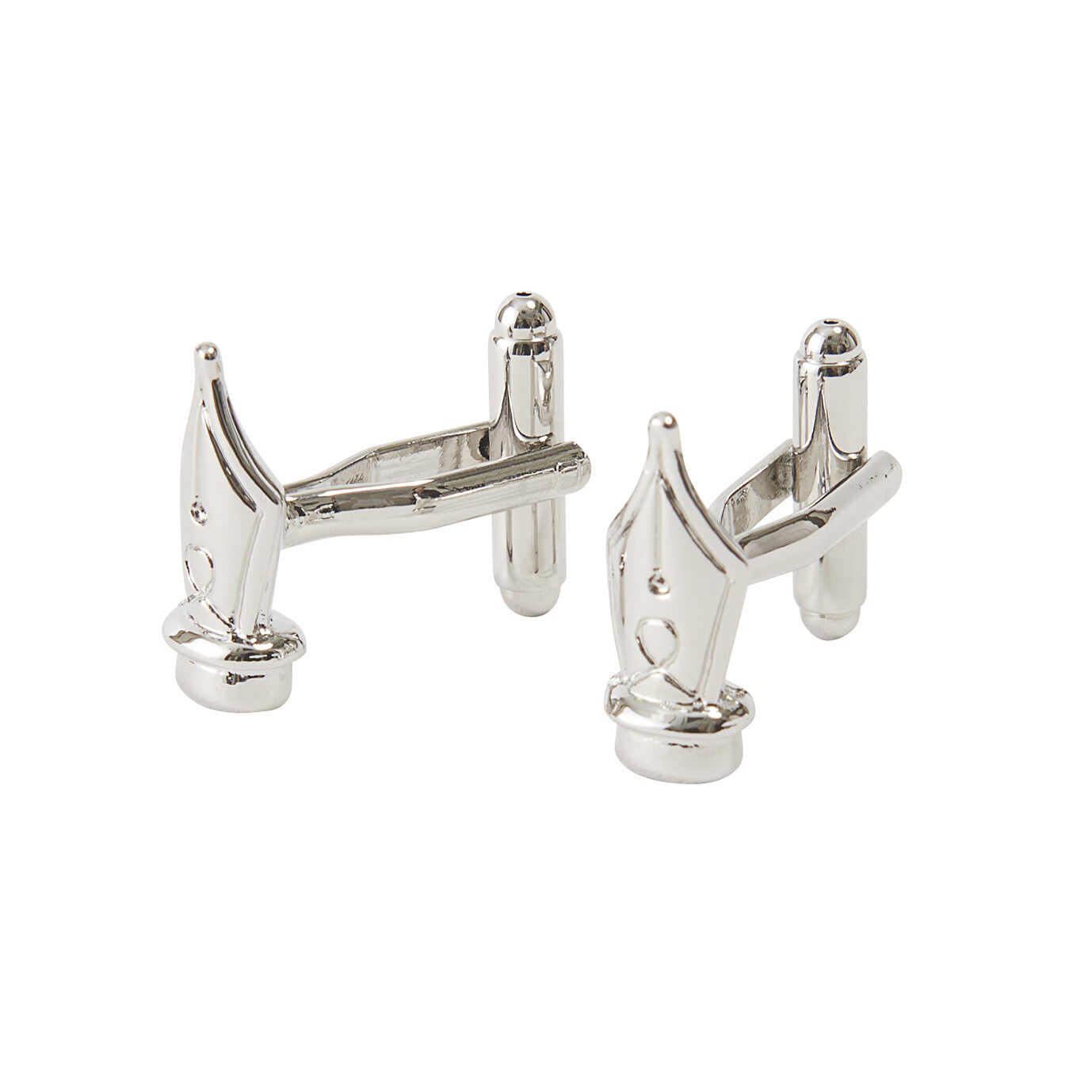 Men's Cuff Links Button Pentip (Silver/Gold)